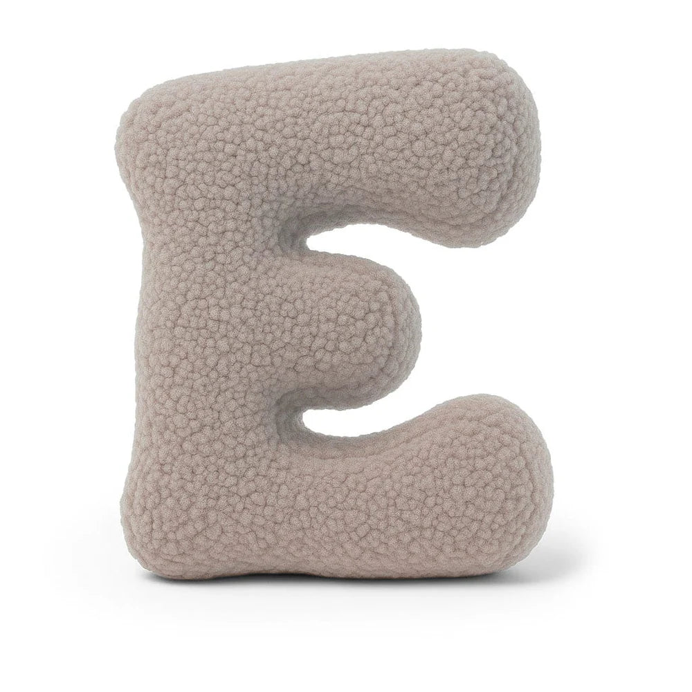 Design4Kids Buchstaben-Kissen Teddy - taupe