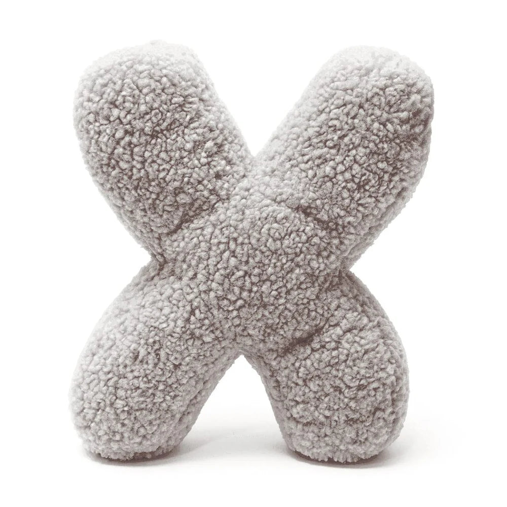 Design4Kids Buchstaben-Kissen Teddy - taupe