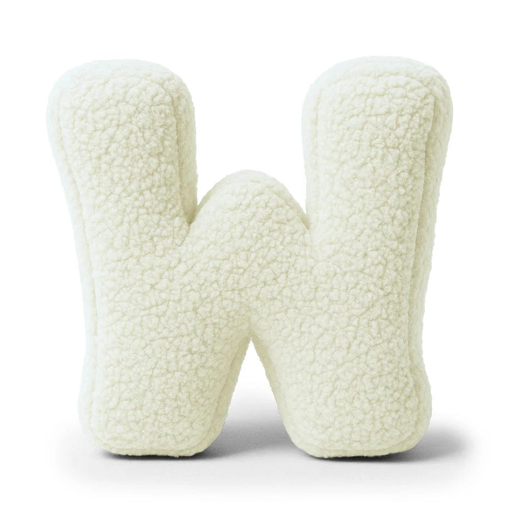 Design4Kids Buchstaben-Kissen Teddy - creme/beige