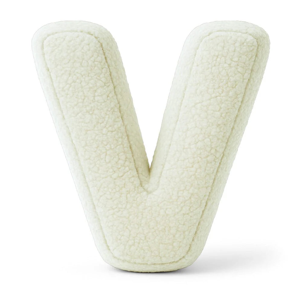 Design4Kids Buchstaben-Kissen Teddy - creme/beige