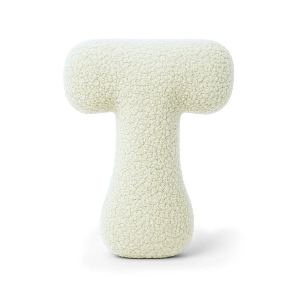 Design4Kids Buchstaben-Kissen Teddy - creme/beige