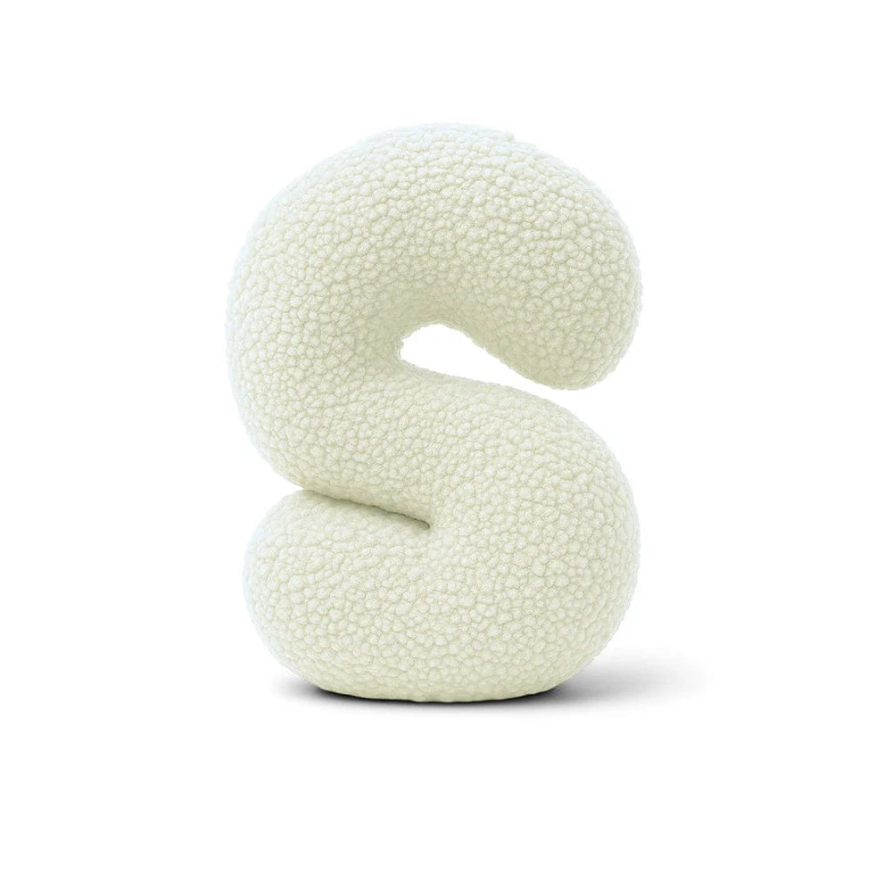 Design4Kids Buchstaben-Kissen Teddy - creme/beige