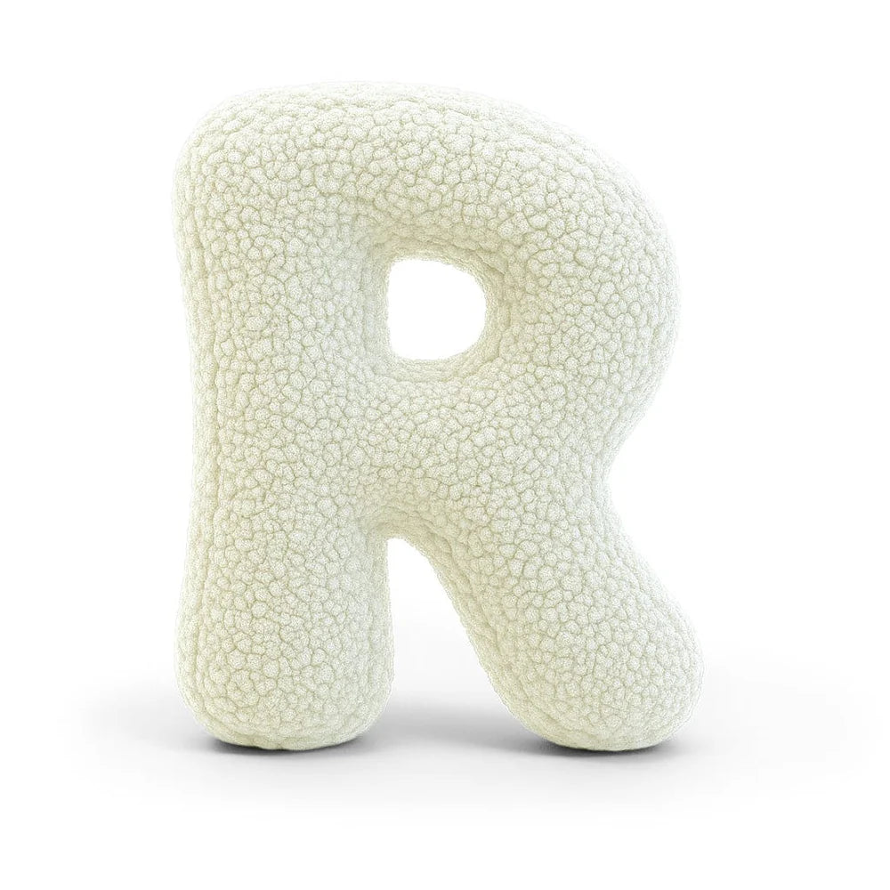 Design4Kids Buchstaben-Kissen Teddy - creme/beige