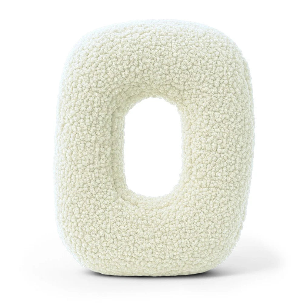 Design4Kids Buchstaben-Kissen Teddy - creme/beige