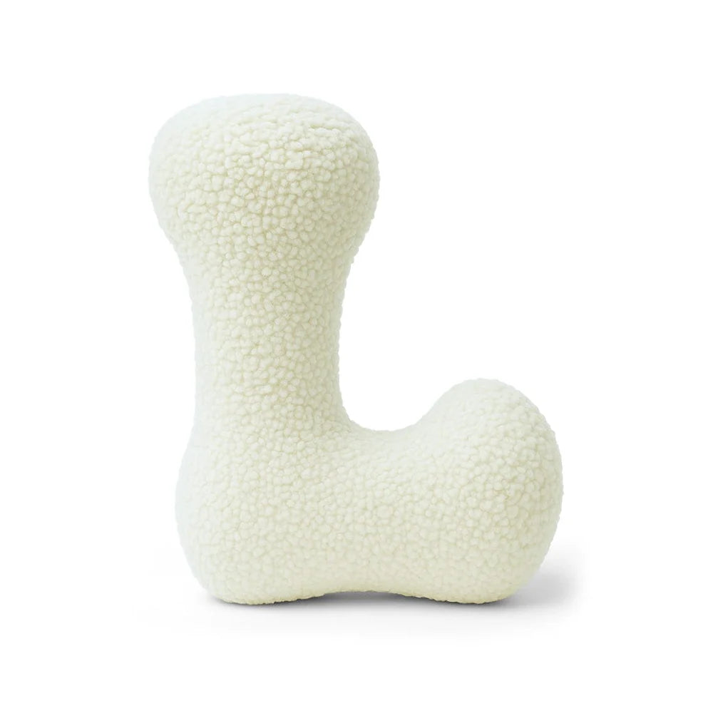 Design4Kids Buchstaben-Kissen Teddy - creme/beige