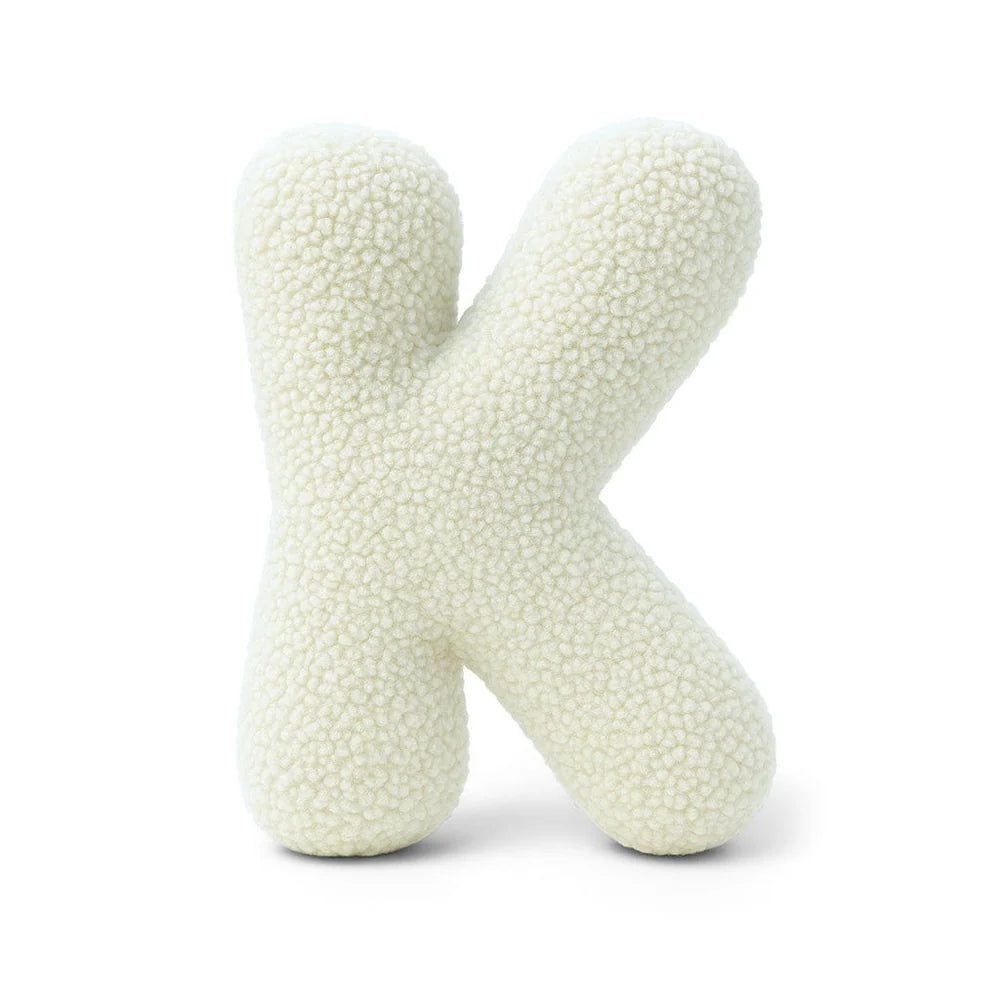 Design4Kids Buchstaben-Kissen Teddy - creme/beige