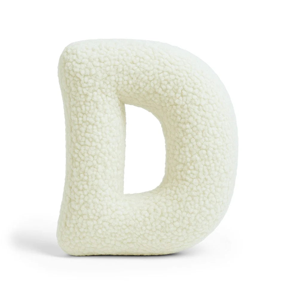Design4Kids Buchstaben-Kissen Teddy - creme/beige