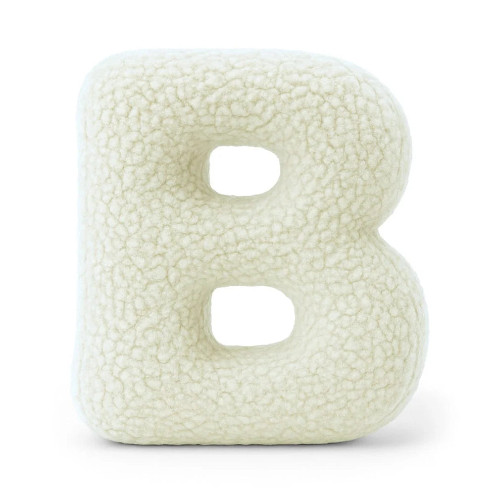 Design4Kids Buchstaben-Kissen Teddy - creme/beige