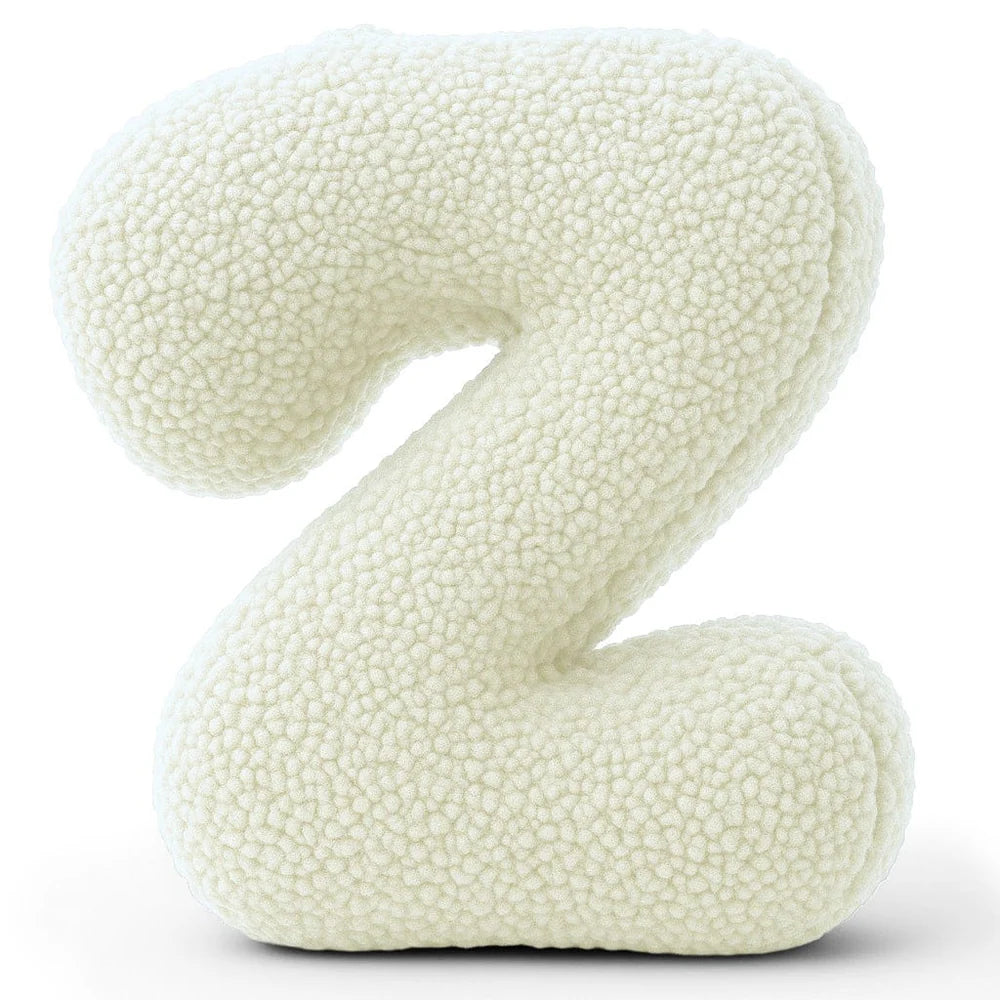 Design4Kids Buchstaben-Kissen Teddy - creme/beige