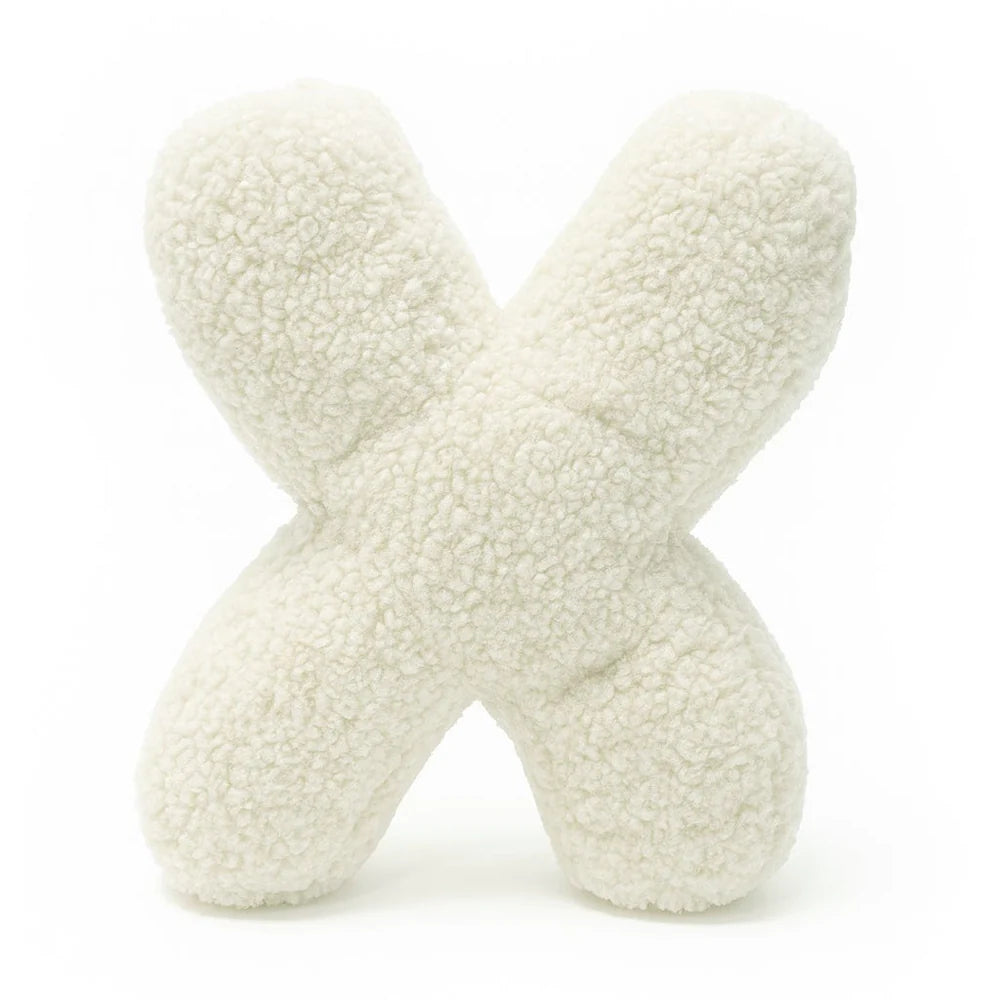 Design4Kids Buchstaben-Kissen Teddy - creme/beige
