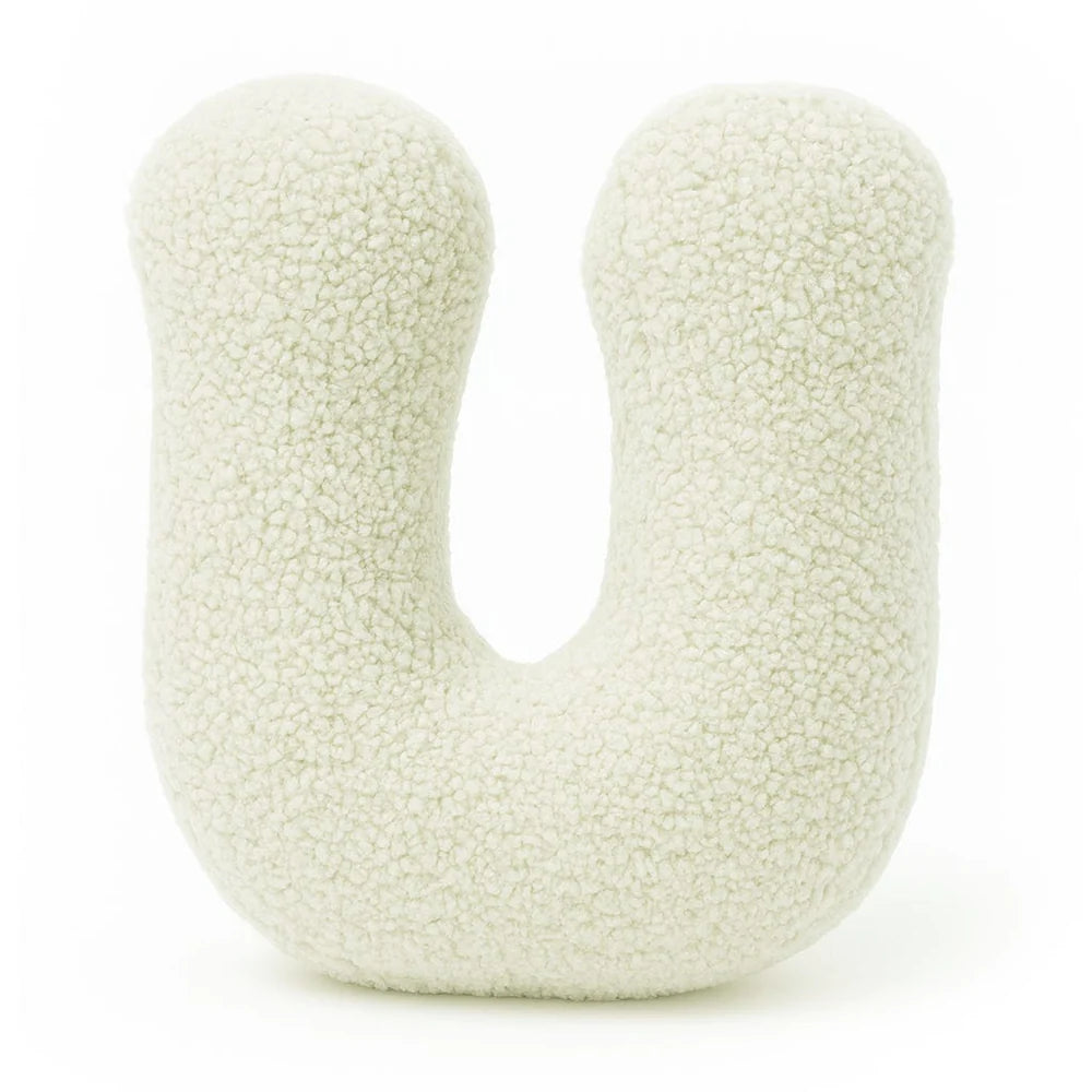 Design4Kids Buchstaben-Kissen Teddy - creme/beige