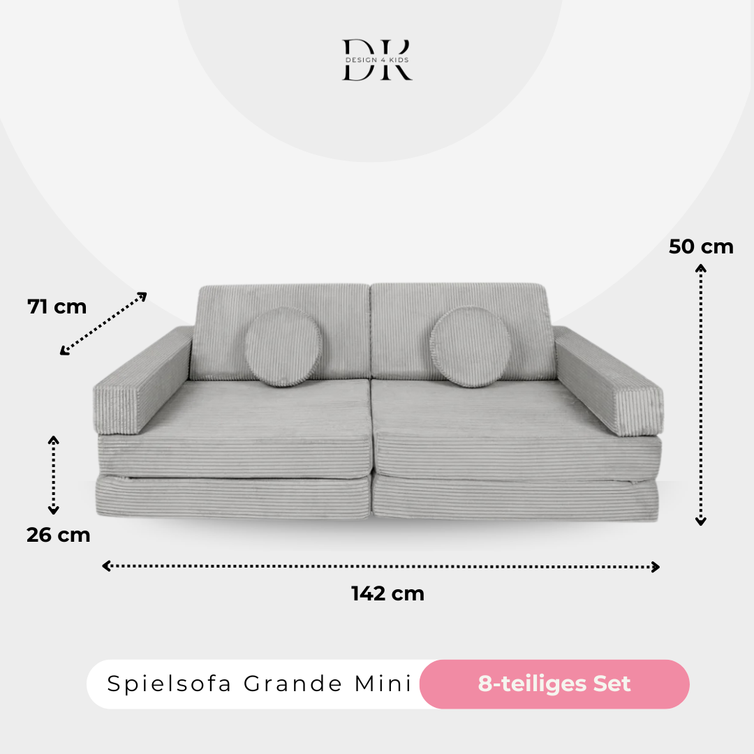 Design4Kids Spielsofa Cord Mini Grande