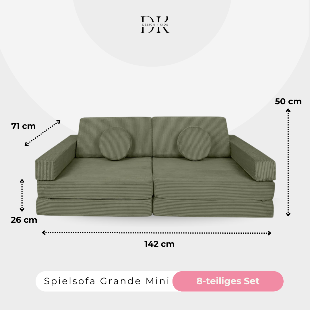Design4Kids Spielsofa Cord Mini Grande