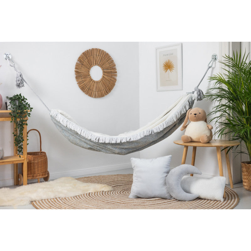 Design4Kids Hängematte Cozy check - grau