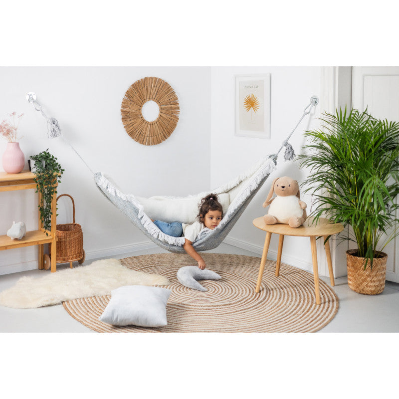 Design4Kids Hängematte Cozy check - grau