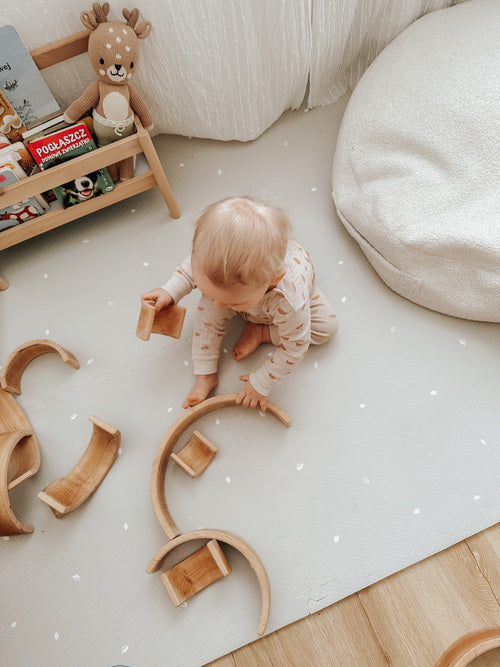 Design4Kids Spielmatte 180x120cm - Arktisgrau