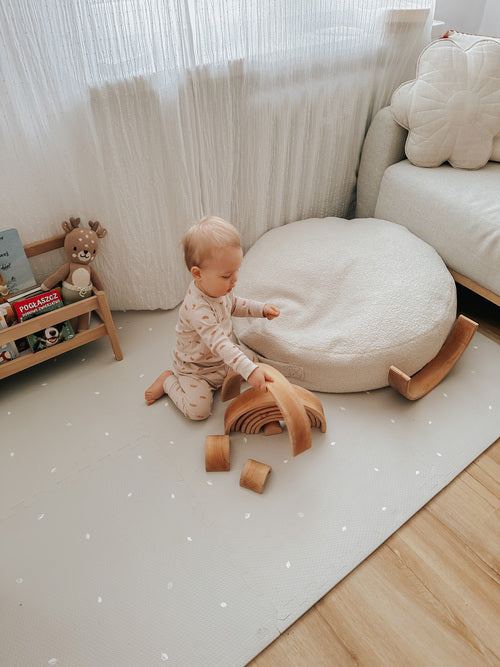 Design4Kids Spielmatte 180x120cm - Arktisgrau