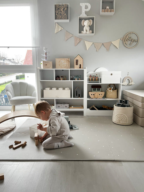 Design4Kids Spielmatte 180x120cm - Arktisgrau