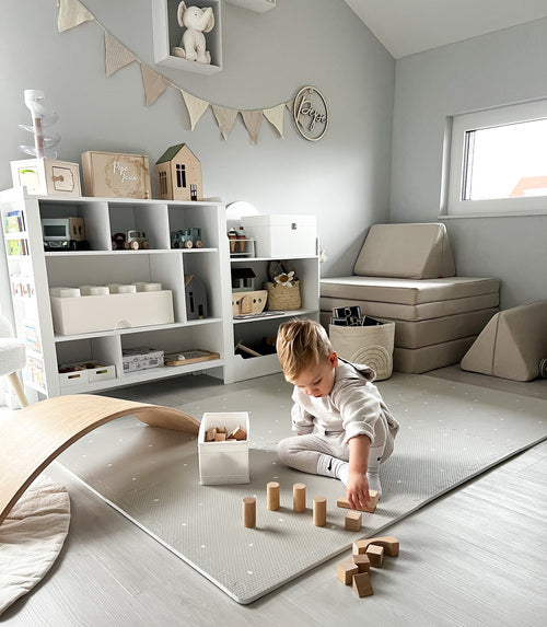 Design4Kids Spielmatte 180x120cm - Arktisgrau