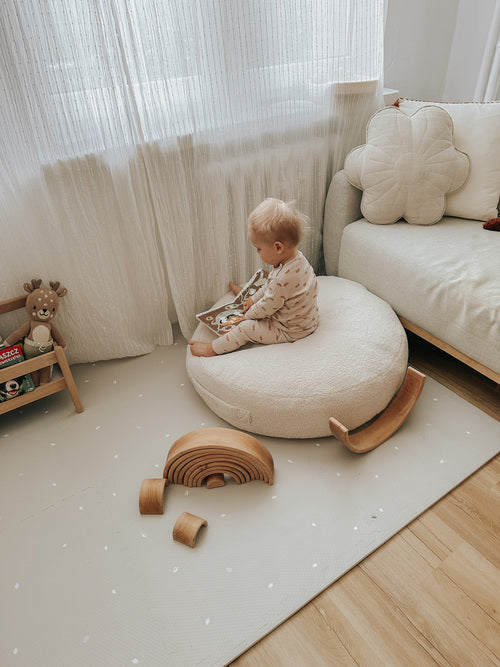 Design4Kids Spielmatte 180x120cm - Arktisgrau