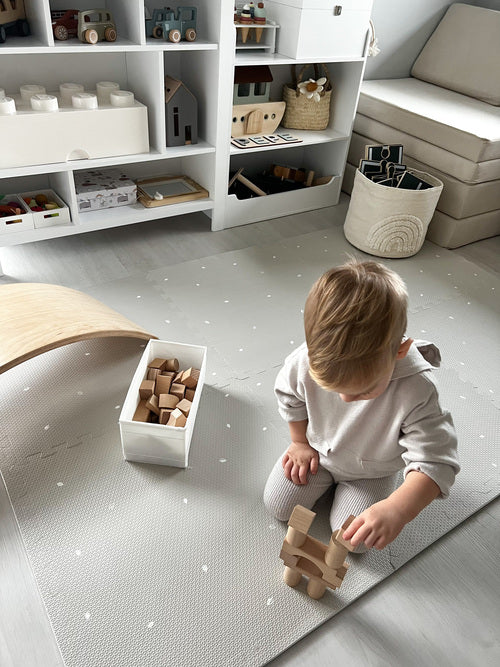 Design4Kids Spielmatte 180x120cm - Arktisgrau