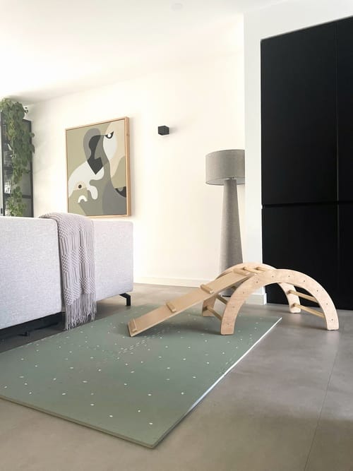 Design4Kids Spielmatte 180x120cm - Olive Salbei