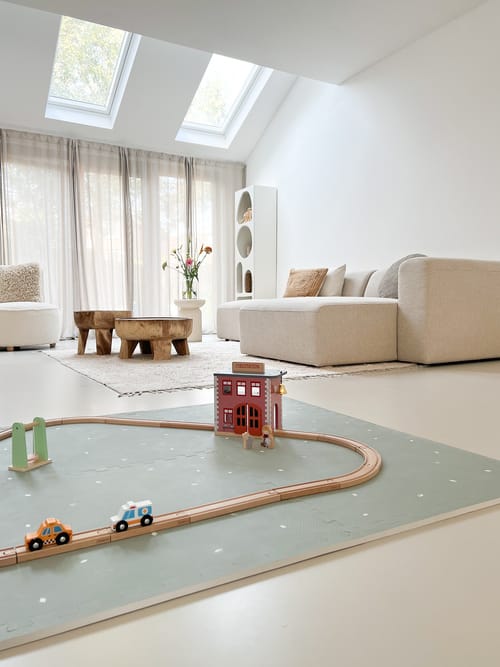Design4Kids Spielmatte 180x120cm - Olive Salbei