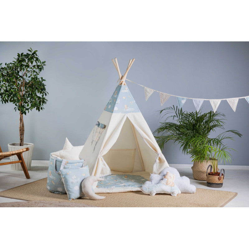Design4Kids Tipi-Zelt XXL-Set Flying Mice - creme