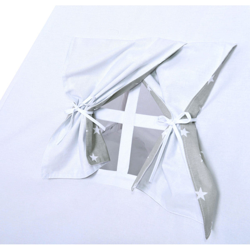 Design4Kids Tipi-Zelt L-Set White Kingdom - grau