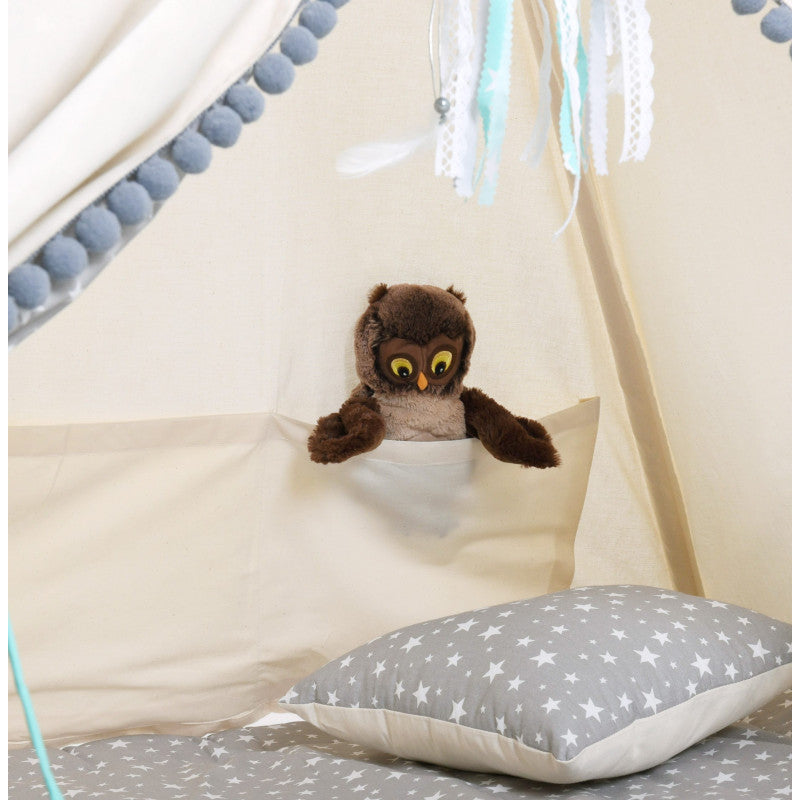 Design4Kids Tipi-Zelt XXL-Set Mint Star - beige
