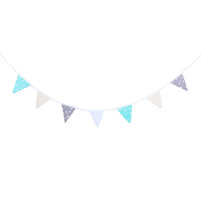 Design4Kids Tipi-Zelt XXL-Set Mint Star - beige