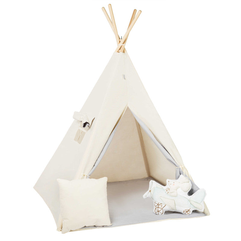 Design4Kids Tipi-Zelt M-Special Set Floppy Ear Mouse- beige
